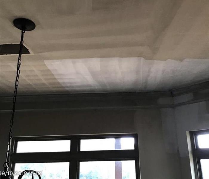 ceiling, sponge cleaned, ceiling fan, windows